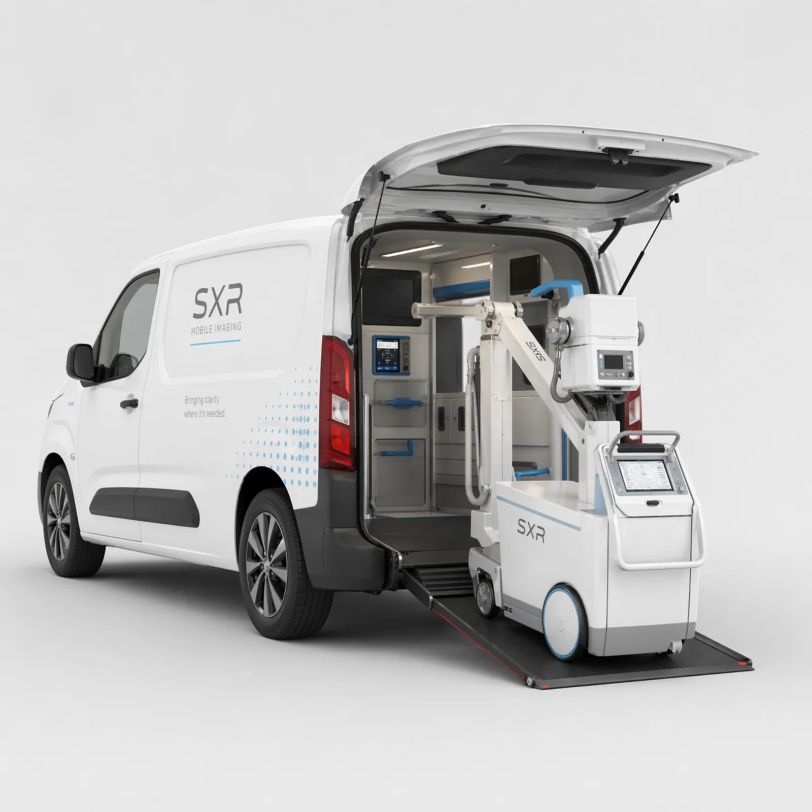 SXR Health mobile X-ray van with portable equipment